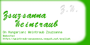 zsuzsanna weintraub business card